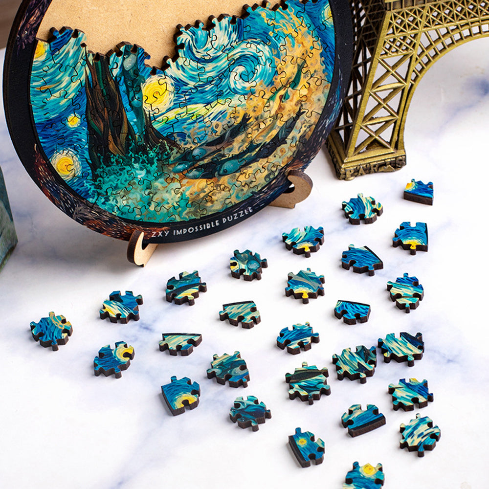Wooden Jigsaw Puzzle with Stand - Unique Holiday Gift