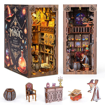Magic Night - Book Nook Kit, DIY 3D Wooden Puzzle