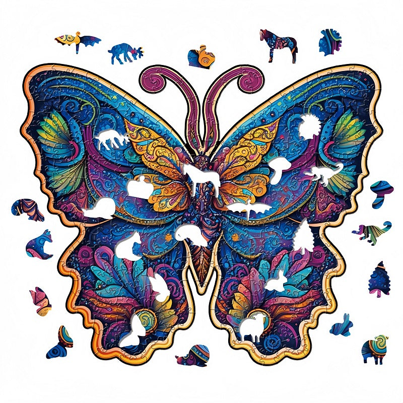 Galaxy Butterfly Wooden Jigsaw Puzzles