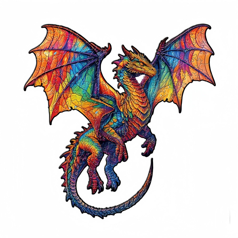 Dragon Themed Wooden Jigsaw Puzzles for Adults and Kids