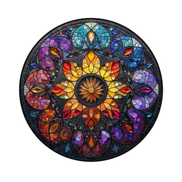 Fun Mandala Wooden Jigsaw Puzzle