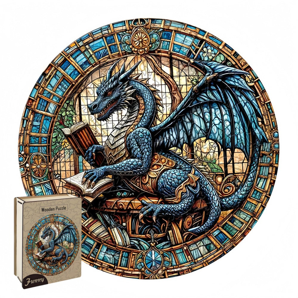 Dragon's Library Wooden Puzzles for Adults Family Game