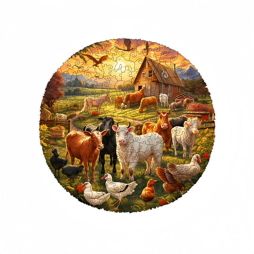 Farm Animals Jigsaw Puzzles for Adults