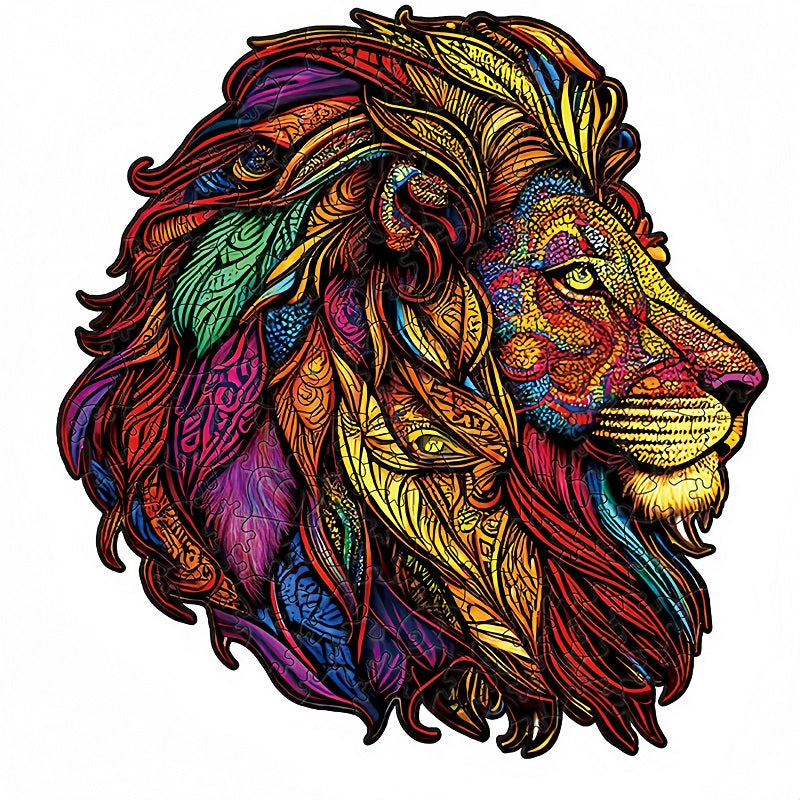 Wooden Puzzle for Adults, Lion Puzzle