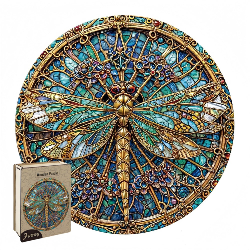 Dragonfly Wooden Jigsaw Puzzles for Adults Gifts