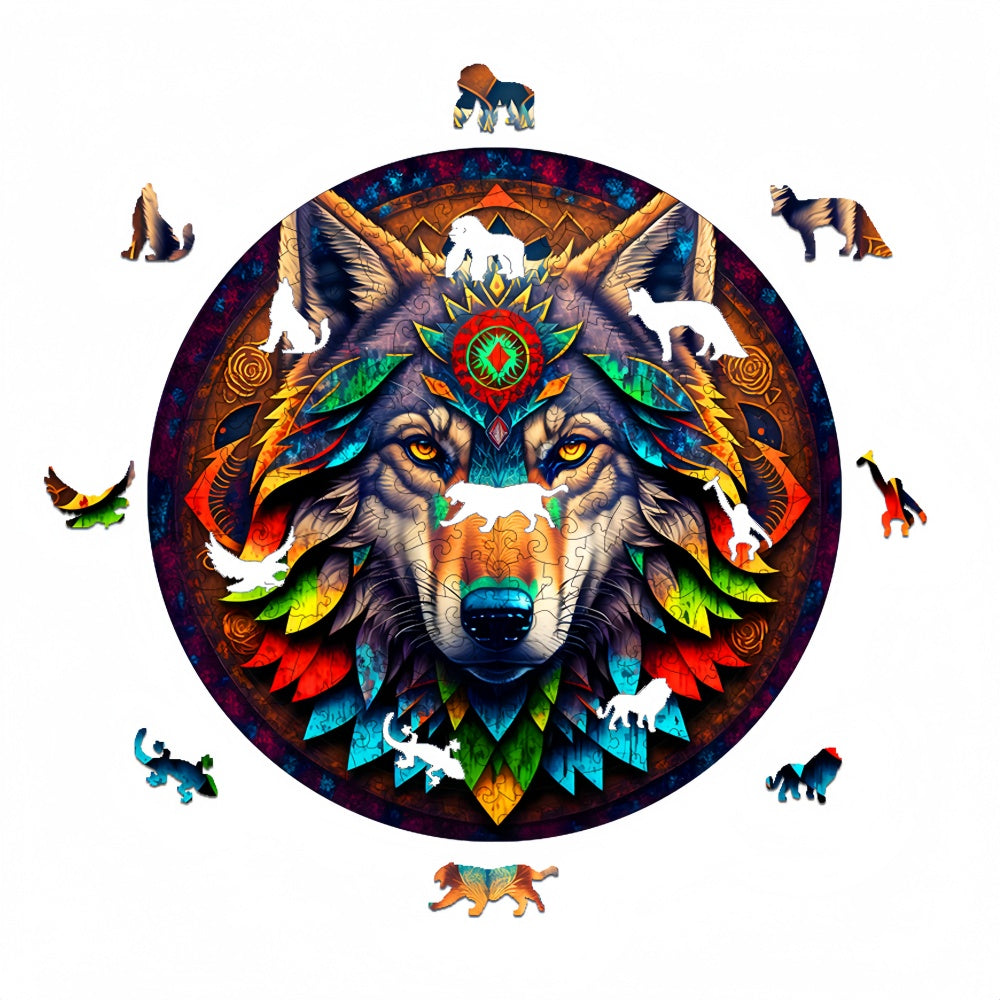 Wolf King Wooden Jigsaw Puzzle