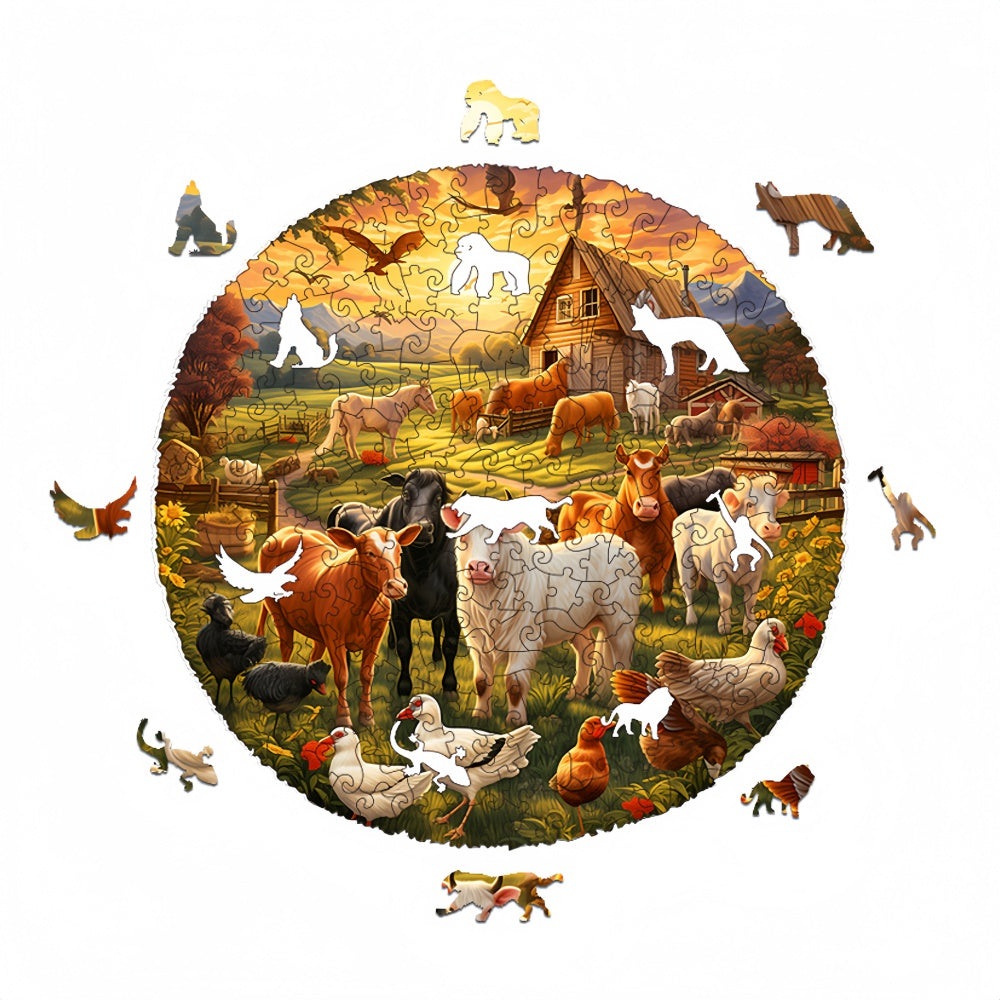 Farm Animals Jigsaw Puzzles for Adults