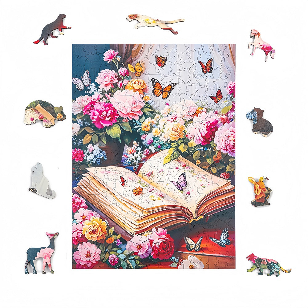 Monet's Garden-Wooden Jigsaw Puzzle for Adults