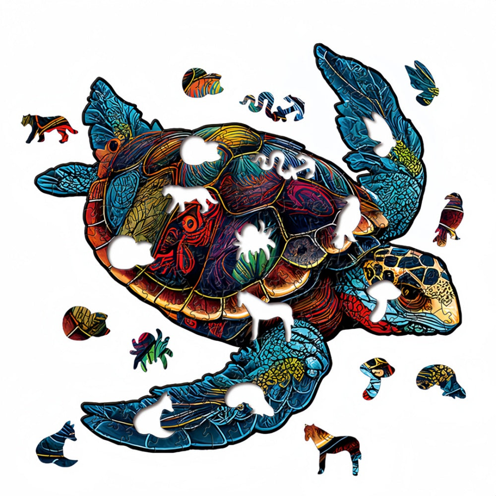 Unique Sea Turtle Animal Wooden Jigsaw Puzzles