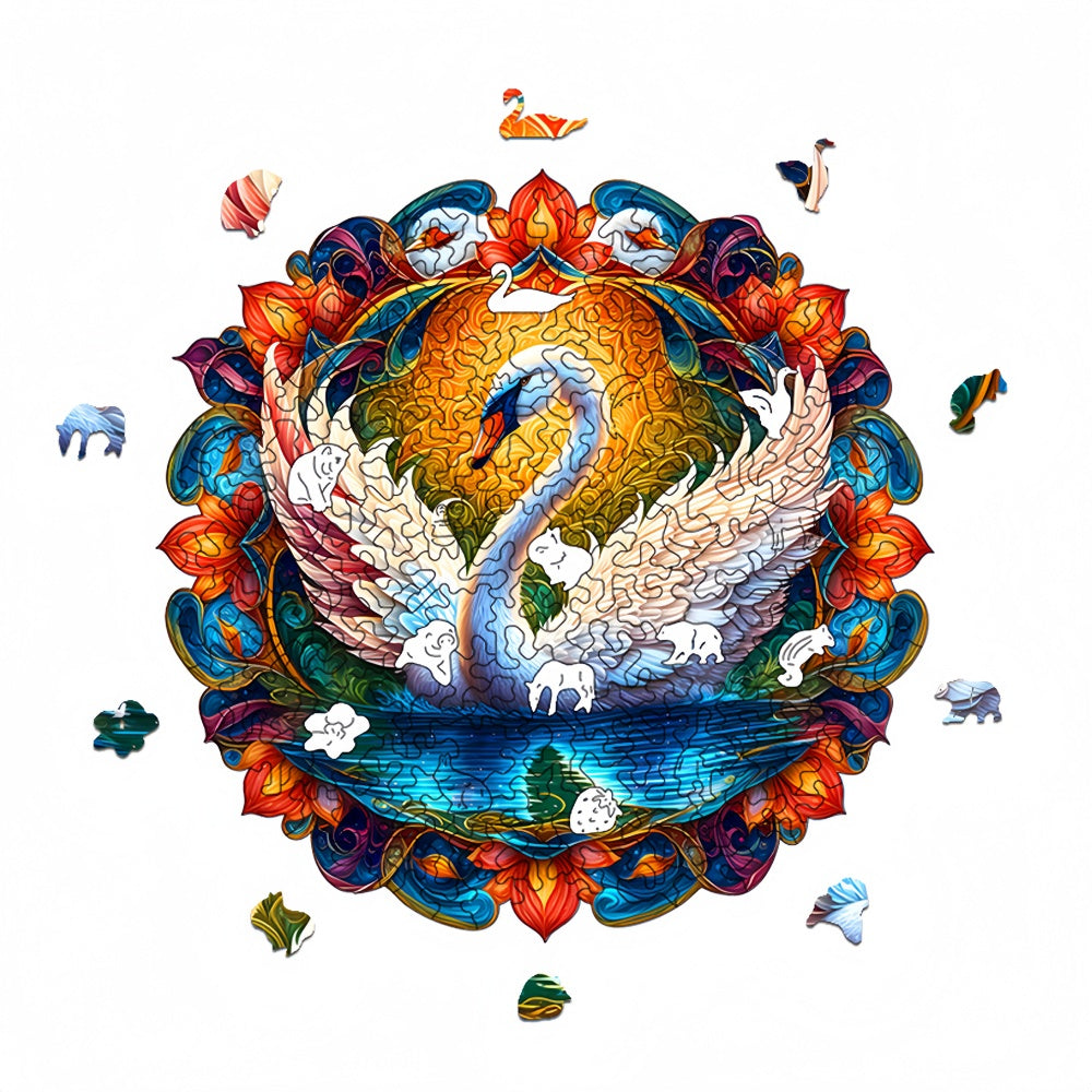 Swan Adult Fun Jigsaw Puzzle