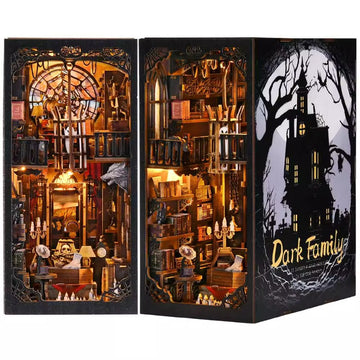 Dark Family - Book Nook Kit, DIY 3D Wooden Puzzle