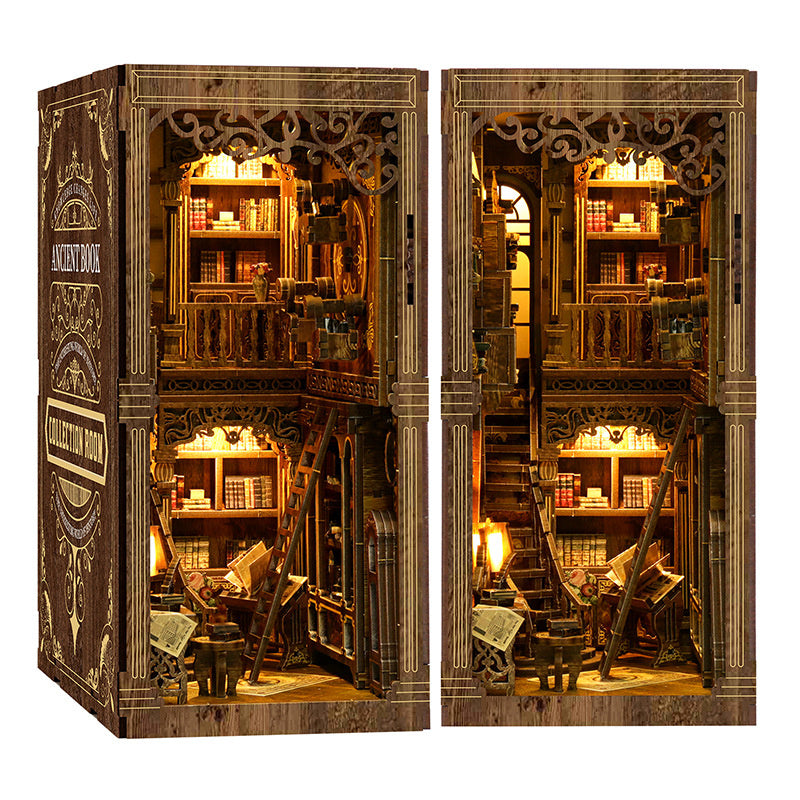 Ancient Book Collection Room - Book Nook Kit, DIY 3D Wooden Puzzle