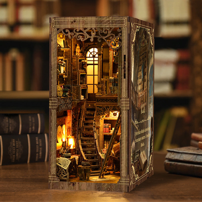 Ancient Book Collection Room - Book Nook Kit, DIY 3D Wooden Puzzle