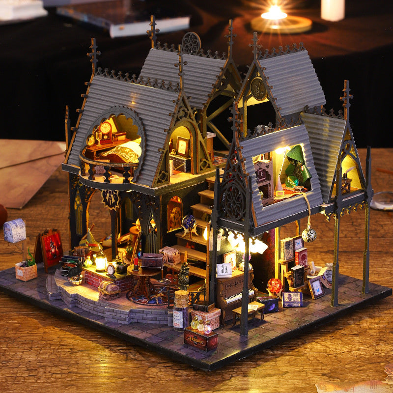 Luna Magic House - DIY Dollhouse Kit, 3D Wooden Puzzle