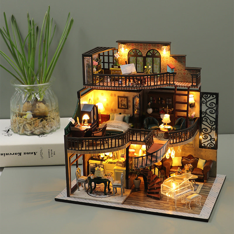 Dream Building Pvilion - DIY Dollhouse Kit, 3D Wooden Puzzle