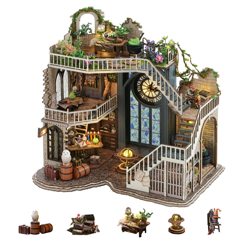 Magic House - DIY Dollhouse Kit, 3D Wooden Puzzle