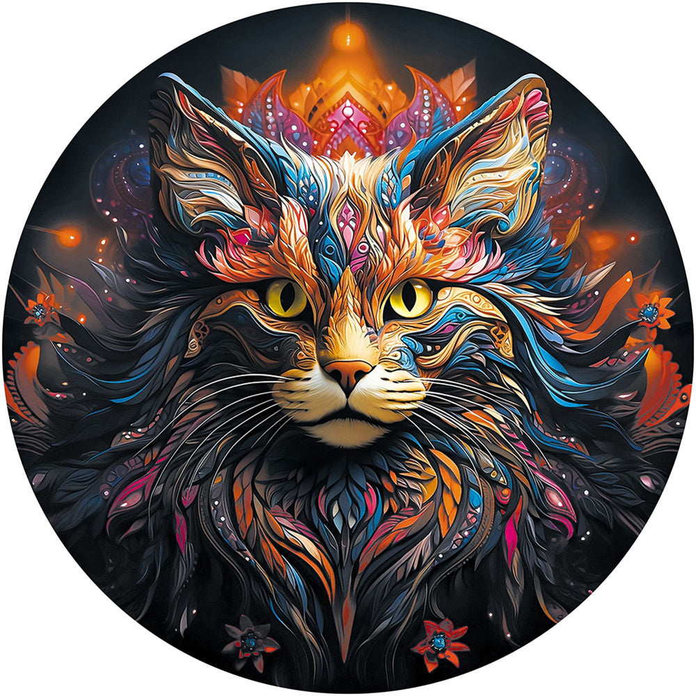 Mandala Style Animals Wooden Jigsaw Puzzles for Adults