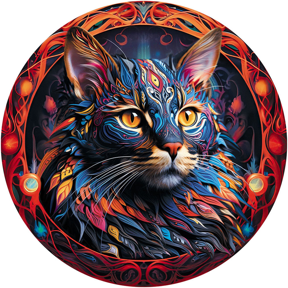 Mandala Style Animals Wooden Jigsaw Puzzles for Adults